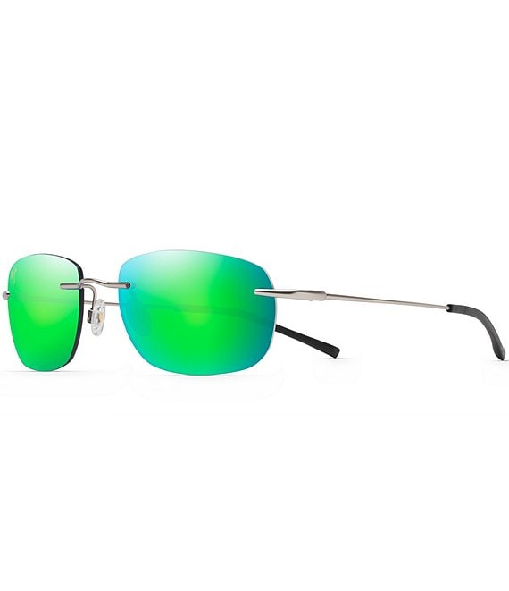 Color:Matte Silver - Image 1 - Nanea PolarizedPlus2® Oval 55mm Sunglasses