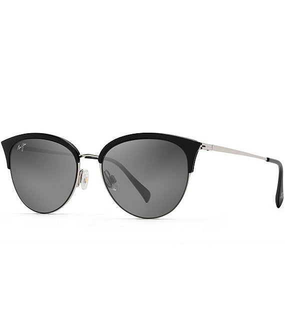 Color:Black Gloss - Image 1 - Olili PolarizedPlus2® Cat Eye 55mm Sunglasses