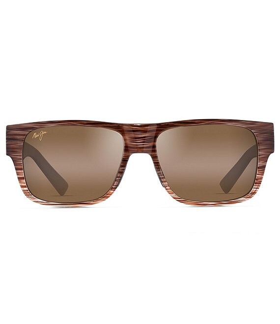 Maui Jim Unisex Keahi PolarizedPlus2® 56mm Square Sunglasses