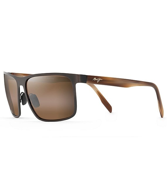 Maui Jim Wana PolarizedPlus2® Rectangular 61mm Sunglasses | Dillard's