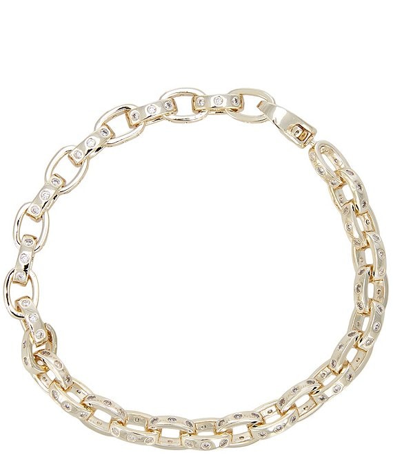 Melinda Maria Ashley Chain Link Line Bracelet