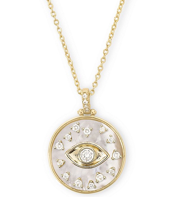 Melinda Maria Evil Eye Pendant Necklace