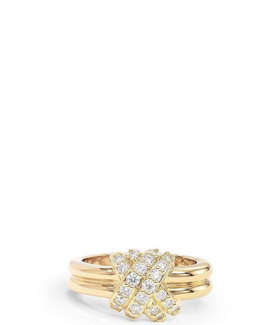 Melinda Maria Knot Crossed Ring