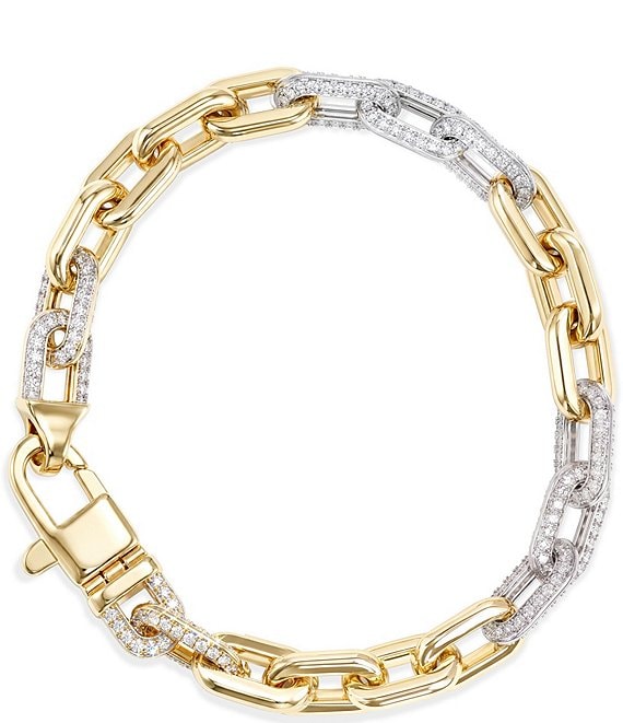 Melinda Maria Micro Frankie Pave Chain Bracelet