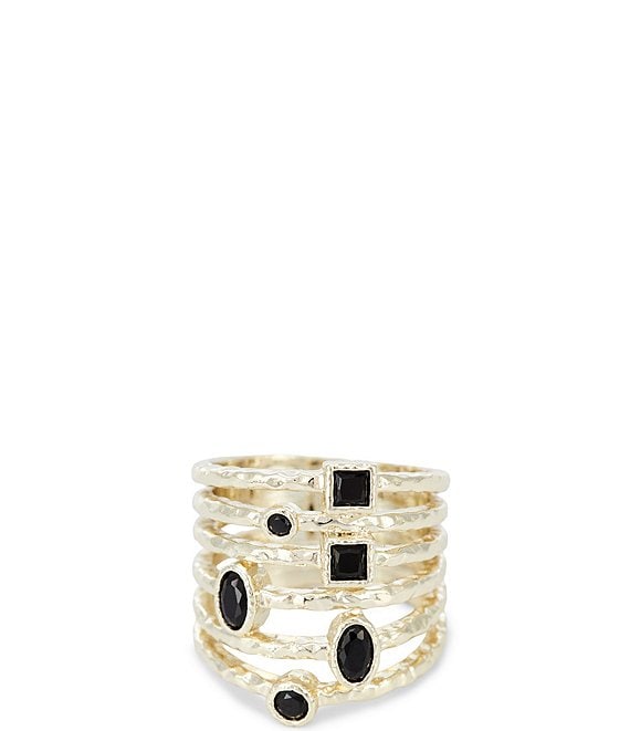 Melinda Maria Monroe Stacked Statement Ring