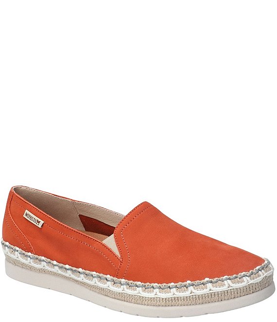 Mephisto Valina Leather Slip On Flats Dillard s