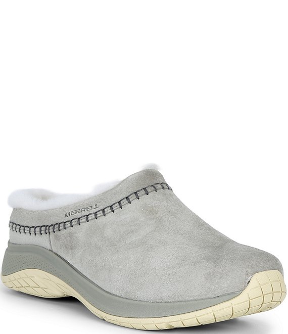 Merrell Women's Encore Ice 5 Waterproof Suede Fur Lined Clogs