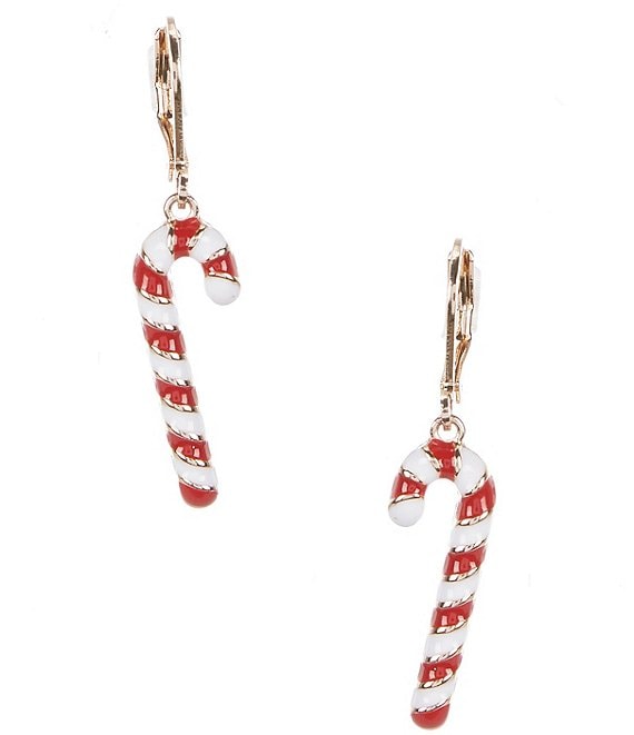 Merry & Bright Candy Cane Drop Earrings | Dillard's