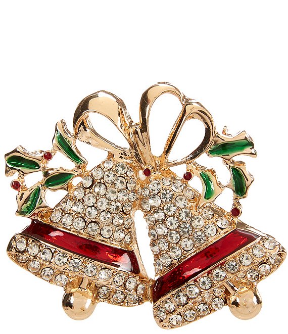 Merry & Bright Holiday Bells Pin