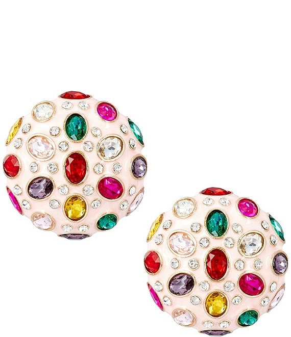 Merry & Bright Holiday Dome Stud Earrings