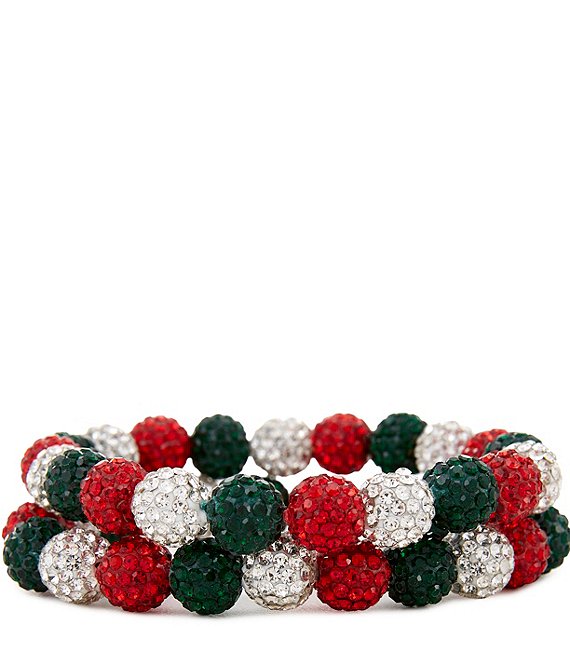 Merry & Bright Holiday Fireballs Stretch Bracelet
