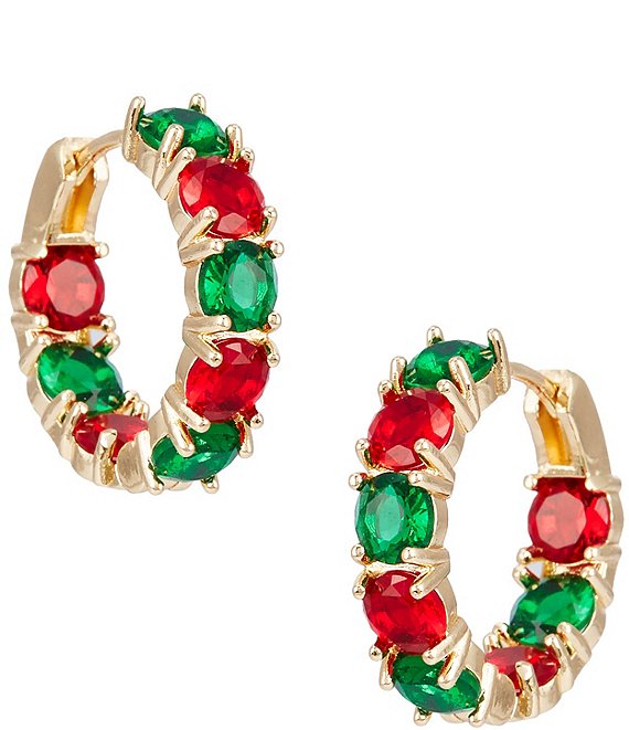 Merry & Bright Holiday Hoop Earrings