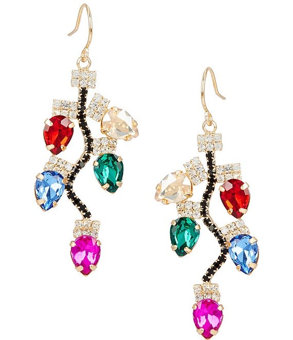Merry & Bright Holiday Lights Drop Earrings