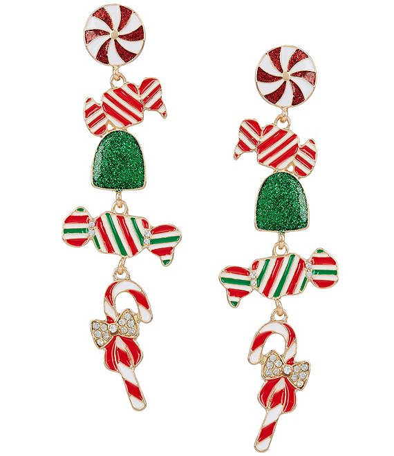 Merry & Bright Holiday Mixed Candy Drop Earrings