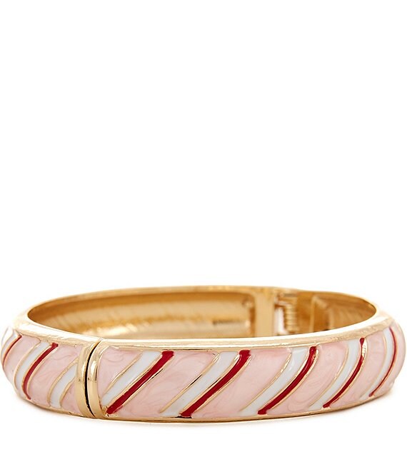 Merry & Bright Holiday Stripes Cuff Bracelet