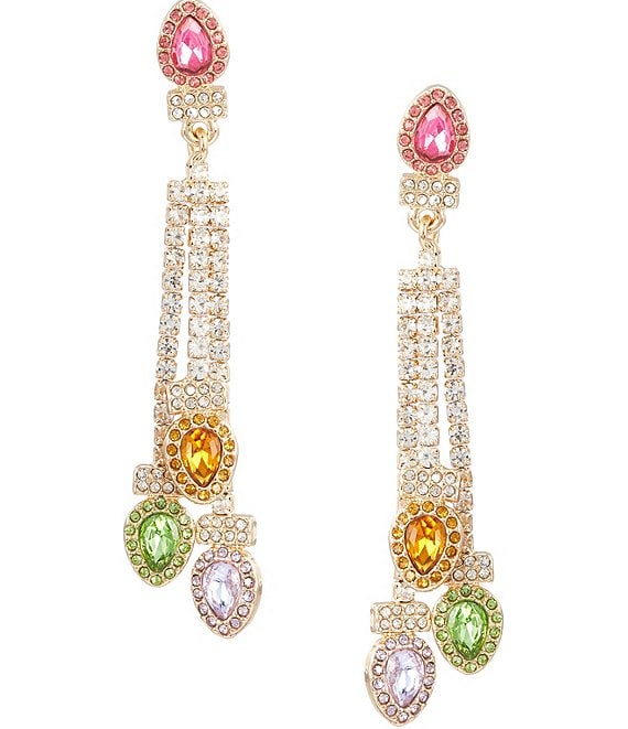 Merry & Bright Holiday Tassel Light Drop Earrings