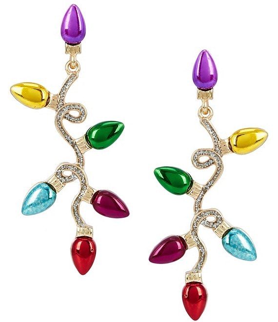 Merry & Bright Light Strand Beaded Drop Earrings