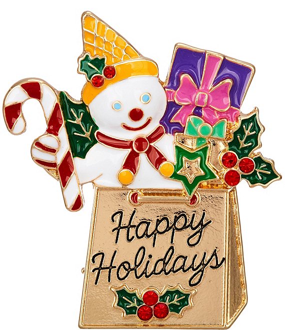 Merry & Bright Mr. Bingle Holidays Pin