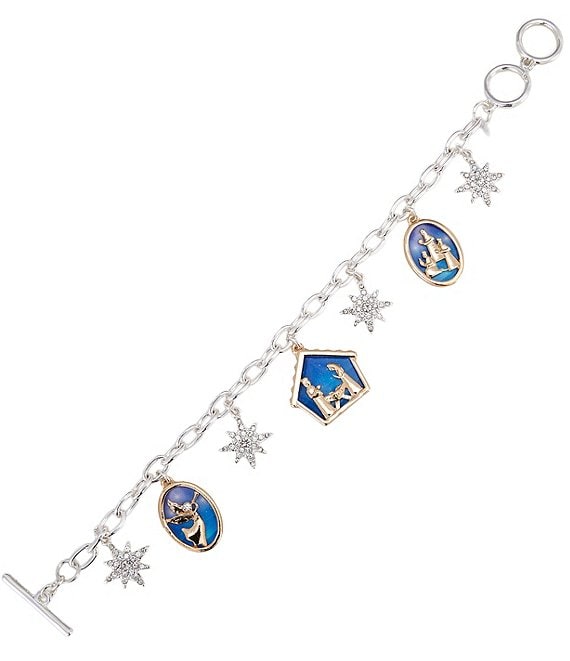 Merry & Bright Nativity Scene Charm Drop Line Bracelet