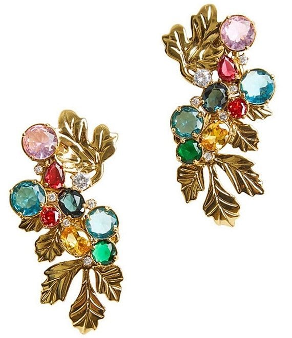 Mestiza New York Cerna Gemstone Cluster Drop Statement Earrings