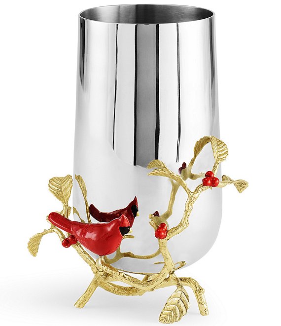 Michael Aram Cardinal Medium Stainless Steel Vase | Dillard's