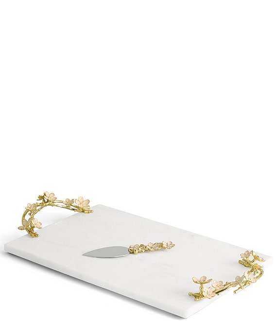 Michael Aram Cherry Blossom Large Cheese Board with Spreader