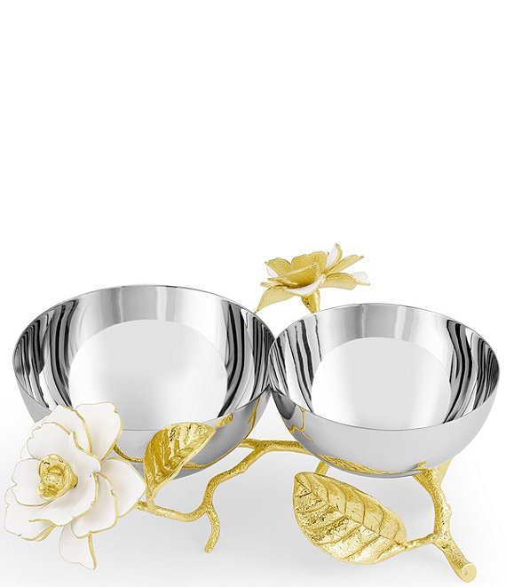 Michael Aram Gardenia Collection Double Dish