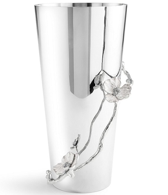 Michael Aram Silver Orchid Collection Large Vase