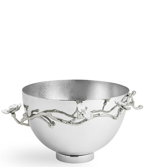 Michael Aram Silver Orchid Collection Medium Bowl