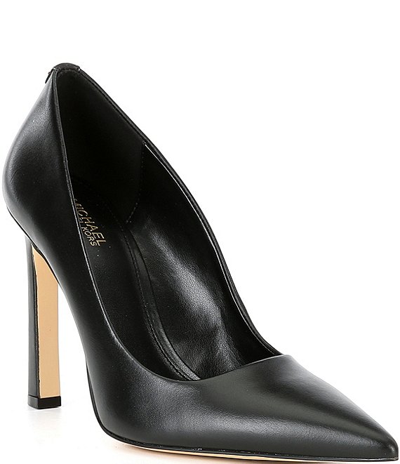 Michael Kors Amara Leather Pointed Toe Pumps