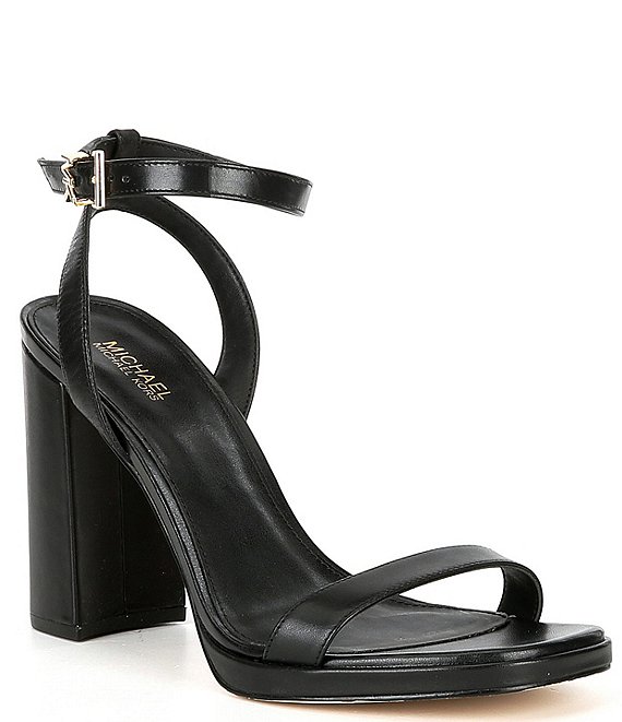 Michael Kors Angela Leather Ankle Strap Sandals | Dillard's