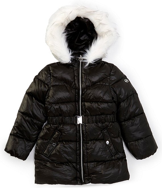 Michael kors big girls stadium length puffer jacket sale