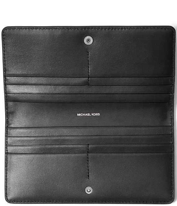 【mk】助手席フラット【ブラックレザー】 Michael Kors Bryant Large Slim Snap Wallet | Dillard's