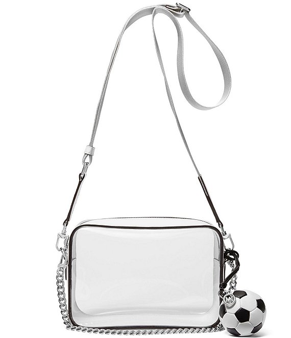 Michael Kors Bryant Medium Chain Clear Soccer Keychain Camera