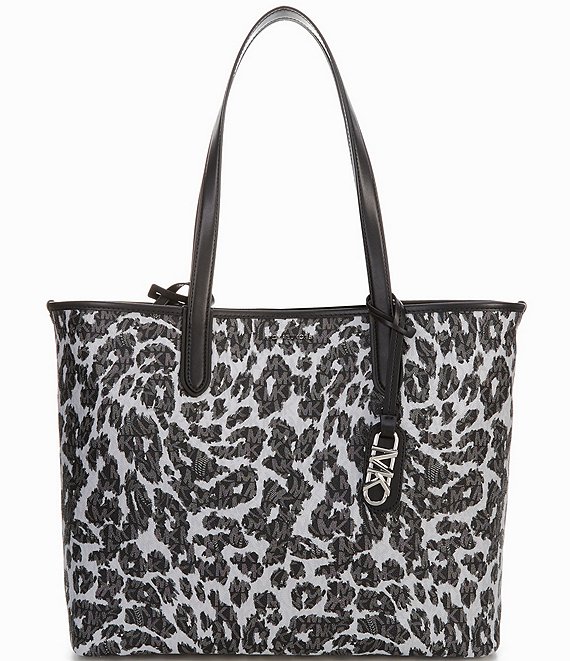 Michael Kors Eliza Extra-Large Leopard Logo Tote Bag | Dillard's