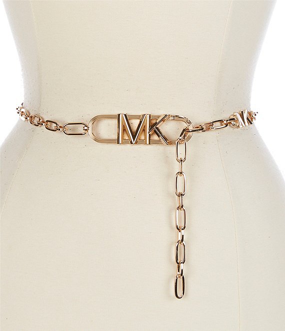 Michael Kors Empire Logo Chain Belt - L/XL