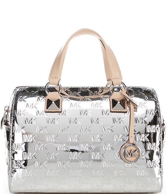 Michael Kors silver metallic Hamilton soft leather bag purse crossbody -  $42 (61% Off Retail) - From Mandie