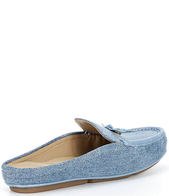 Michael Kors Greta Washed Denim Bow Mules | Dillard's