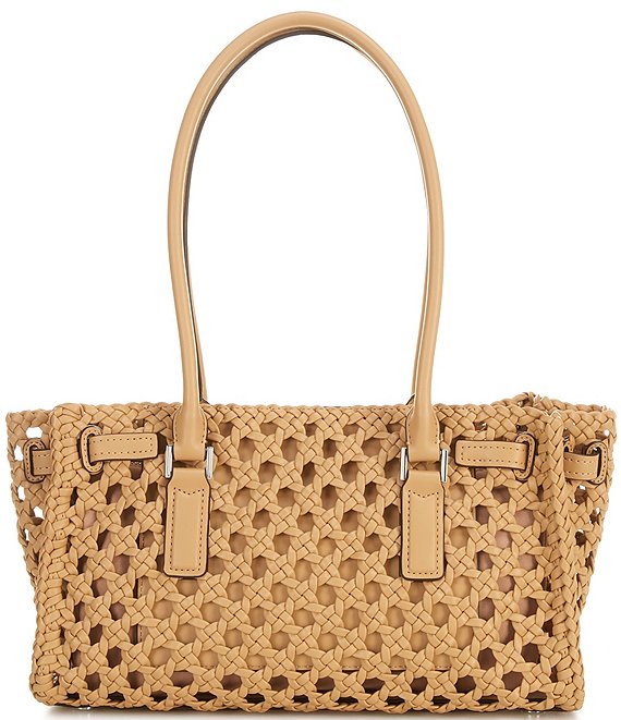 Michael Kors Hamilton Moderne Small Woven East-West Shoulder Bag