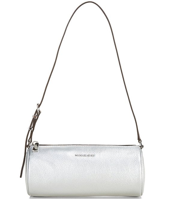 Michael Kors Izzy Metallic Small Barrel Pouchette Bag