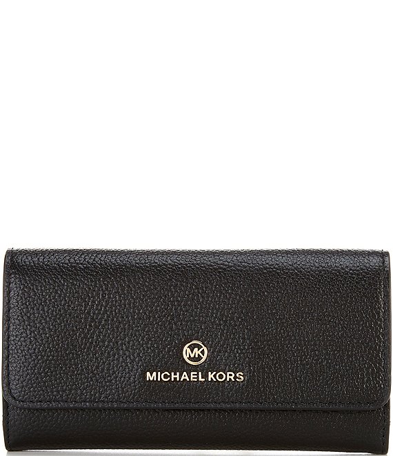 Michael Kors, Bags, Michael Kors Black Wallet With Gold Zipper
