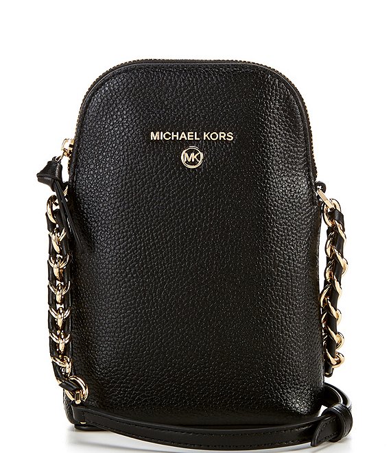 Michael Michael Kors - Black Leather Jet Set Charm Crossbody Bag