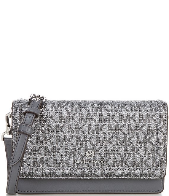 Michael Kors Silver Jet Set Travel Large Metallic Leather Crossbody, Best  Price and Reviews