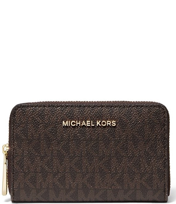 Michael kors zip 2025 around wallet small