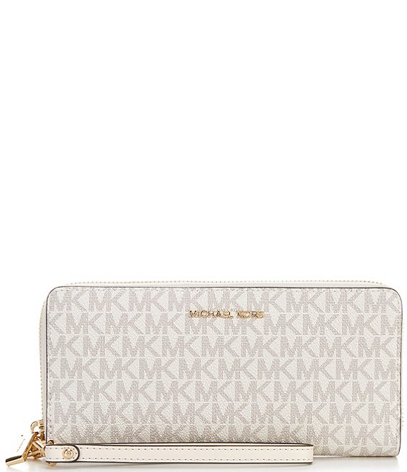 Michael Kors Jet Set Travel Continental Signature Logo Wallet