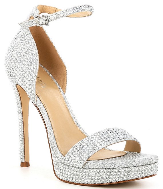 Michael Kors Jordyn Rhinestone Platform Sandals Dillard s