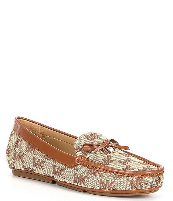 Michael Kors Juliette Signature Logo Print Slip-On Moccasins