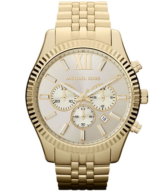 Michael Kors Lexington Stainless Steel Chronograph Bracelet Watch |  Dillard\'s