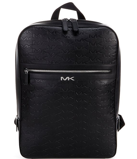 Michael Kors Men's Malone Black Logo Backpack
