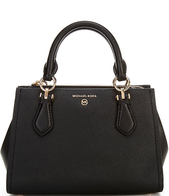 Color:Black - Image 1 - Marilyn Saffiano Leather Small Crossbody Bag